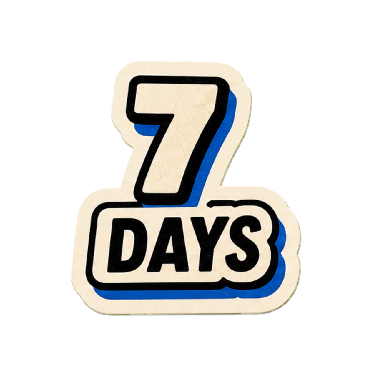 7 days milestone sticker